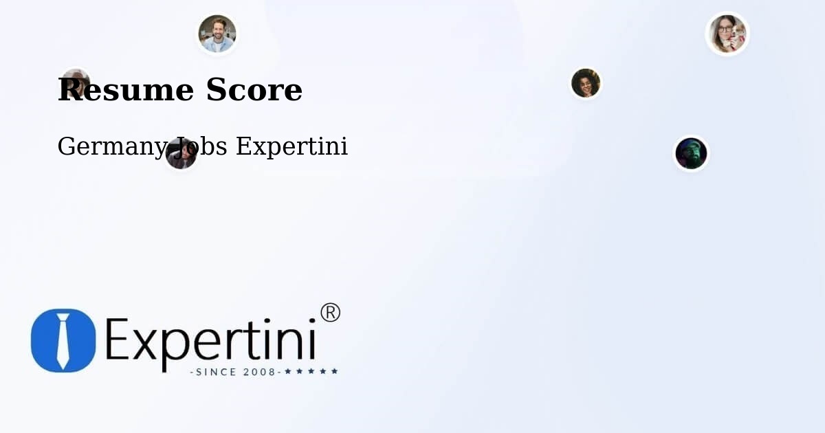 Resume Score & Job Description Match Tool – Fürth - Germany Jobs Expertini